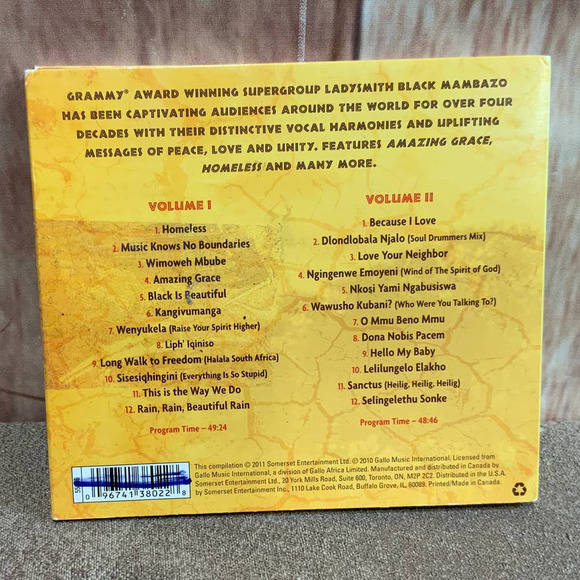 2011 Ladysmith Black Mambazo African Sun International 2 Disc Music CD fair case - Picture 3 of 3